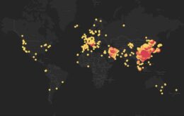 Mapa usa informações das redes sociais para monitorar coronavírus