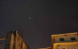 Marte e Saturno se alinham e formam conjunto com Júpiter; veja fotos