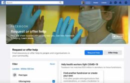 Facebook cria recurso que permite pedir ou oferecer ajuda aos vizinhos