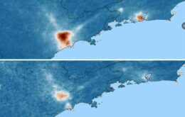 Imagens de satélite mostram como mancha de poluição em SP diminuiu na quarentena