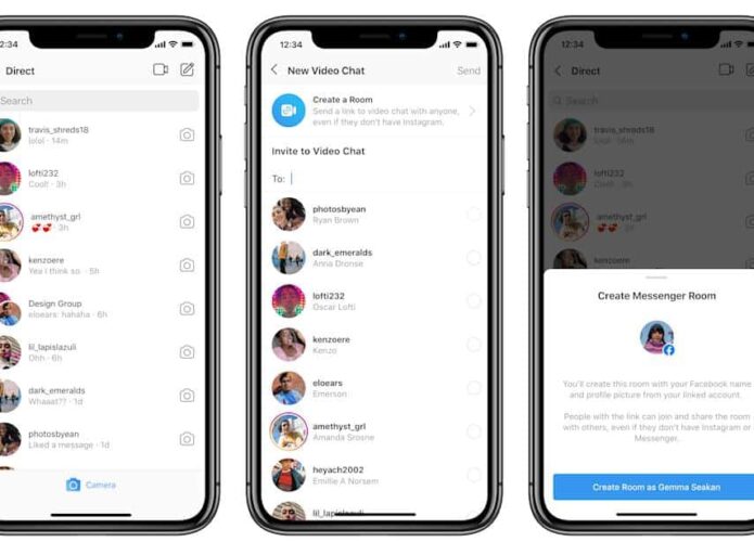 Instagram permite criar ‘salas’ para videoconferência no Messenger