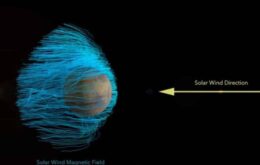 Vídeo mostra ventos solares atingindo atmosfera de Marte