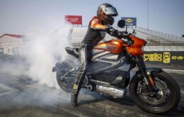 Moto elétrica da Harley-Davidson tem novo recorde de arrancada