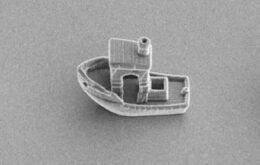 Físicos imprimem o menor barco do mundo em 3D