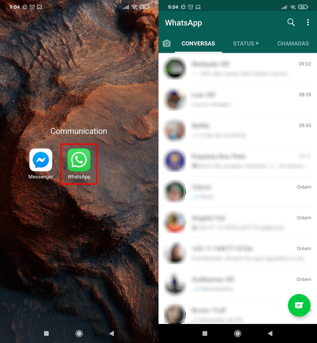 Como mandar mensagens temporárias no WhatsApp - Passo 1