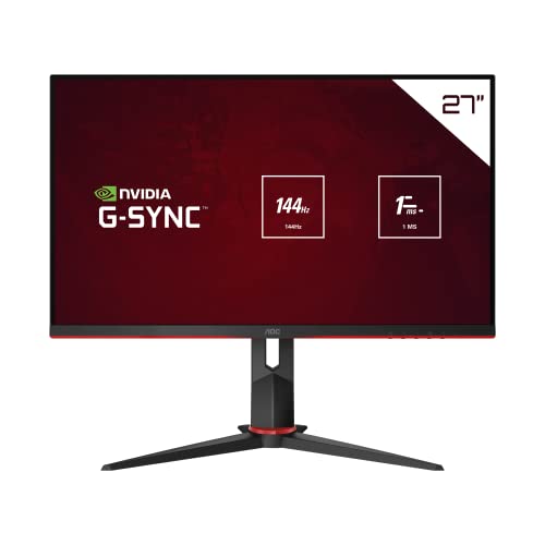 Imagem do produto AOC Hero 27' - Monitor Gamer, 144Hz IPS 1ms G-Sync Compatible 27G2, Preto