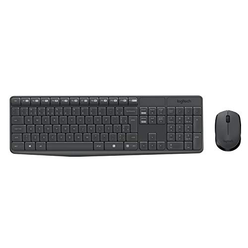 Imagem do produto Combo Teclado e Mouse sem fio Logitech MK235 com Conexão USB, Pilhas Inclusas e Layout ABNT2