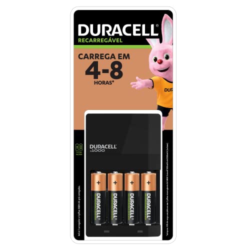 Imagem do produto DURACELL - Carregador de Pilhas Recarregáveis AA e AAA Com 4 Pilhas AA