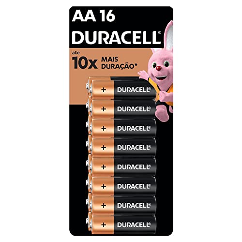 Imagem do produto Duracell Pilha Alcalina Aa Pequena Duracell Com 16 Unidades