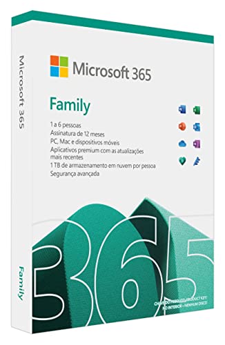 Imagem do produto Microsoft 365 Family | Office 365 apps | 1TB na nuvem por usuário | até 6 usuários | assinatura anual, 6GQ-01543