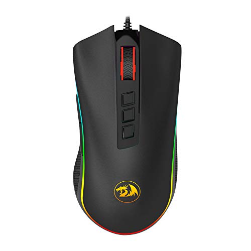 Imagem do produto Mouse Gamer Redragon Cobra, Chroma RGB, 10000DPI, 7 Botões, Preto