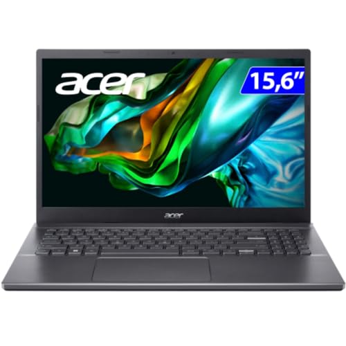 Imagem do produto Notebook Acer Aspire 5 A515-57-55B8 Intel Core I5 12º Geração 8GB RAM 256GB SSD (UHD) 15.6' LED Full HD TN 60hz Cinza aço Windows 11H- Bivolt