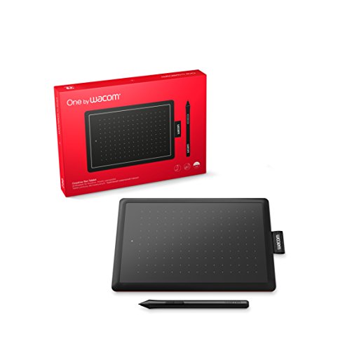 Imagem do produto Wacom One CTL472 - Mesa Digitalizadora, Preto / Vermelho